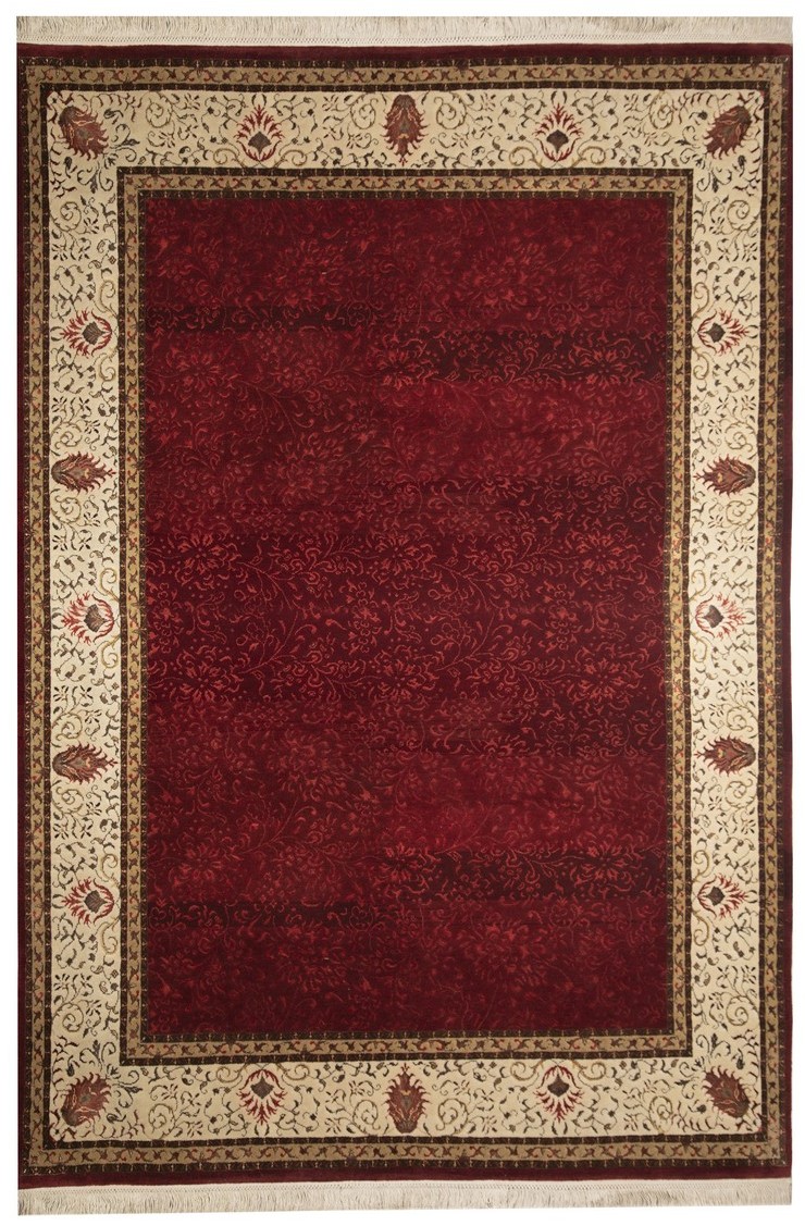 Transitional wool Silk Rug