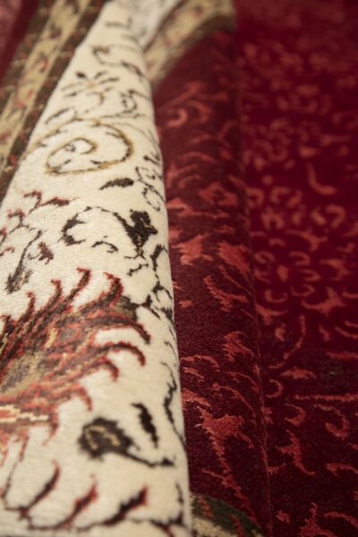 Transitional Wool Silk Rug - Image 3