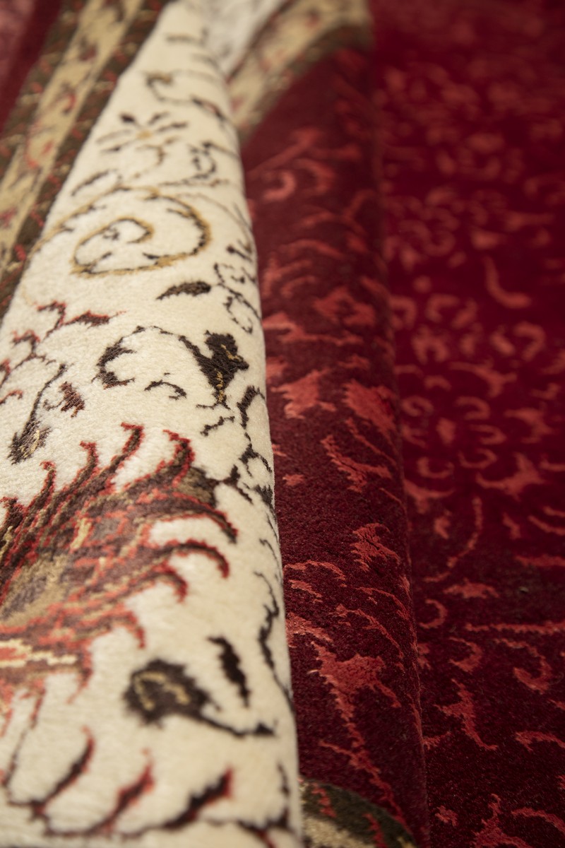 Transitional Wool Silk Rug - Image 3